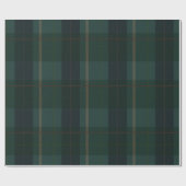 Papier Cadeau Classic Dark Green Tartan Plaid (Plat)