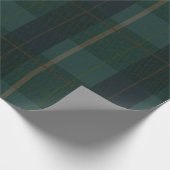 Papier Cadeau Classic Dark Green Tartan Plaid (Coin)