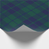 Papier Cadeau Classic Dark Green Tartan Plaid Pattern (Coin)