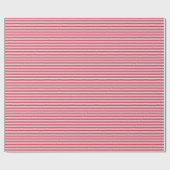 Papier Cadeau Classic Elegant Red White Stripe Christmas (Plat)