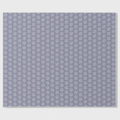 Papier Cadeau Classic Elegant Snowflake Blue Christmas Holiday (Plat)