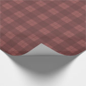 Papier Cadeau Classic Essential Burgundy Plaid (Coin)