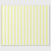 Papier Cadeau Classic Girly Pastel Yellow Stripe Pattern Spring  (Plat)
