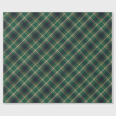 Papier Cadeau Classic Green Blue Yellow Plaid Pattern Holiday (Plat)