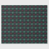 Papier Cadeau Classic Green Tartan Plaid Wrapping Paper (Plat)