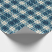 Papier Cadeau Classic Indigo Plaid Wrap (Coin)