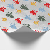 Papier Cadeau Classic Jingle Bell Star Noël (Coin)