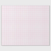 Papier Cadeau Classic Light Pink Tartan 70th Birthday Wrapping (Plat)