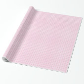 Papier Cadeau Classic Light Pink & White 70th Birthday Gift Wrap (Déroulé)