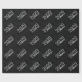 Papier Cadeau Classic | Moderne Black and White Simple Party (Plat)