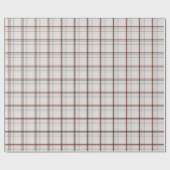 Papier Cadeau Classic neutral Christmas holiday plaid (Plat)