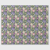 Papier Cadeau Classic Pink, Purple, Whute Tulips (Plat)