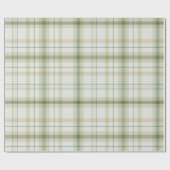 Papier Cadeau Classic Plaid collection vert pastel neutre (Plat)