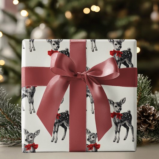 Papier Cadeau “Classic Reindeer Holiday