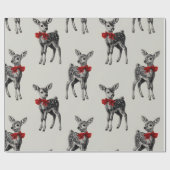 Papier Cadeau “Classic Reindeer Holiday (Plat)