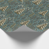 Papier Cadeau Classic Snowy Winter Forest Trees Art Motif (Coin)