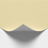 Papier Cadeau Classic Stripes White - Canary Yellow (Coin)