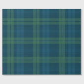 Papier Cadeau Classic vacances plaid marine audacieux vert tarta (Plat)