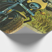 Papier Cadeau classic vintage motorcycle vend (Coin)