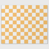 Papier Cadeau Classic visual peach checkerboard  (Plat)