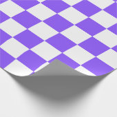 Papier Cadeau Classic visual purple checkerboard  (Coin)