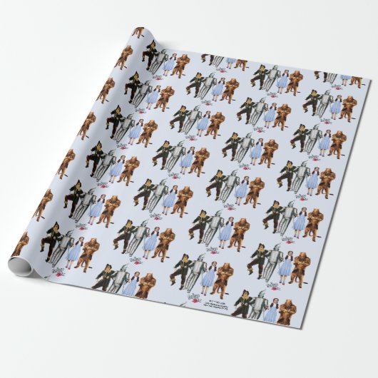 Papier Cadeau Classic Wizard of Oz Characters Wrapping Paper (Déroulé)