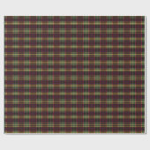 Papier Cadeau Classique Bourgogne et Plaid Jaune - Cadeau Festif (Plat)