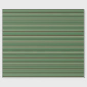 Papier Cadeau Classique de Noël rayé (Plat)