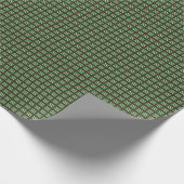 Papier Cadeau Classique de Noël rayé (Coin)