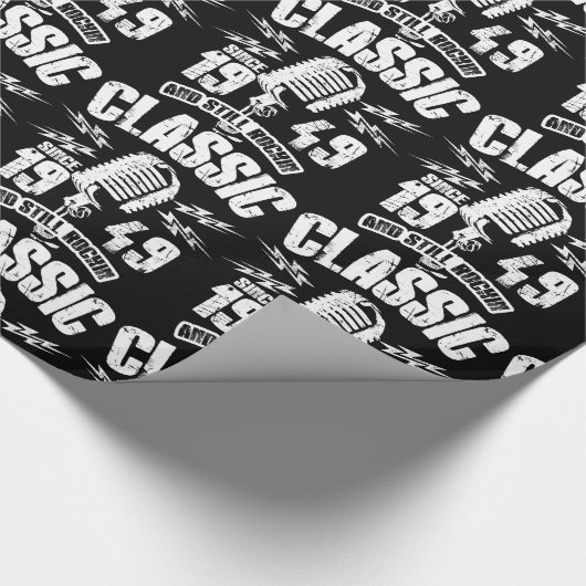 Papier Cadeau Classique depuis 1949 et toujours Rockin (Coin)