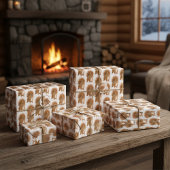 Papier Cadeau Classique Écureuil Roux Fluffy