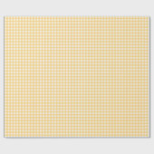 Papier Cadeau Classique Elegant Jaune En vichy Motif (Plat)