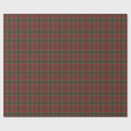 Papier Cadeau Classique élégant rouge plaid cadeau de Noël tarta (Plat)