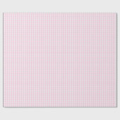Papier Cadeau Classique En vichy rose clair (Plat)