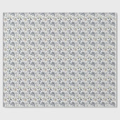 Papier Cadeau Classique Floral Crépuscule (Plat)
