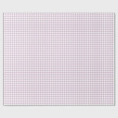 Papier Cadeau Classique Gingham Début d'Automne | Lilas Chaud (Plat)