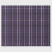 Papier Cadeau Classique gras vacances plaid plum violet (Plat)
