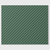 Papier Cadeau Classique Green Grey Stripes Motif (Plat)