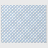 Papier Cadeau Classique Pastel Blue En vichy Plaid Motif (Plat)