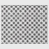 Papier Cadeau Classique pois noir et blanc (Plat)
