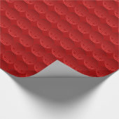 Papier Cadeau Classique rouge foncé d'anniversaire de motifs (Coin)