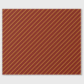 Papier Cadeau Classique Rouge Jaune Stripes Motif (Plat)