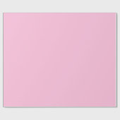 Papier Cadeau Classique solide rose doux (Plat)