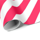 Papier Cadeau Classique tendance Noël Rouge Blanc Blancs Modèle (Coin rond)