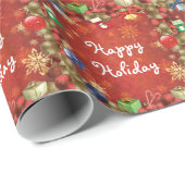 Papier Cadeau Classiques de Noël (Coin rond)