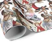 Papier Cadeau Classiques littéraires et caractères fictifs rêvés (Coin rond)