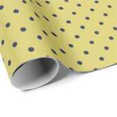 Papier Cadeau Classy Polka Dot Pattern Wrapping Paper Roll (Coin rond)