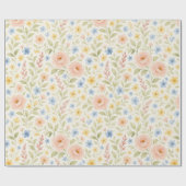 Papier Cadeau Classy Shabby Chic Floral Motif (Plat)