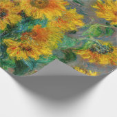 Papier Cadeau Claude Monet - Bouquet de tournesols (Coin)