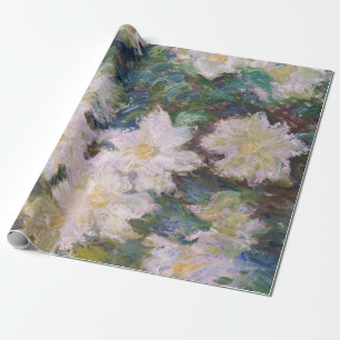 Papier Cadeau Claude Monet - Clématites blanches